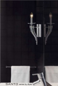 Santo Crystal Wall Lights Diyas Contemporary Crystal Wall Lights Santo Crystal Wall Lights Diyas Contemporary Crystal Wall Lights